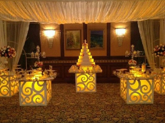 mesas iluminadas para bodas guayaquil